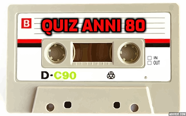 quiz anni 80