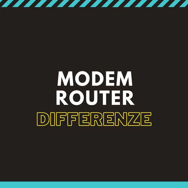 modem e router differenze